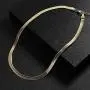 14K Gold Plated 5mm Snake Chain Necklace Flat Herringbone Choker Necklace Bracelets,Adjustable Dainty Simple Chunky Collar Jewelry Set for Women Girls 14K Gold Plated 5mm Snake Chain Necklace Flat Herringbone Choker Necklace Bracelets,Adjustable Dainty Simple Chunky Collar Jewelry Set for Women Girls