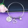 Maid of Honor Gift Bridesmaid Bracelet Always My Sister Wedding Gift for Bridesmaid Flowergirls Inspirational Jewelry for Wedding (maid of honor BR)