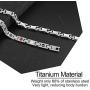 N+NITROLUBE Silver Magnetic Necklace for Women Men Healing Therapy Shoulder Titanium Necklaces Fashion Magnetic Jewelry Gift (Silver, 20 inches)