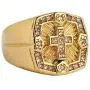 AsAlways Mens Retro Vintage Crusade Cross Biker Religious 18K Gold Plated Stainless Steel Cubic Zirconia CZ Cross Paladin Ring Size 7-13 AsAlways Mens Retro Vintage Crusade Cross Biker Religious 18K Gold Plated Stainless Steel Cubic Zirconia CZ Cross Paladin Ring Size 7-13