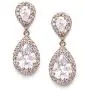 SWEETV Cubic Zirconia Teardrop Bridal Earrings, Rhinestone Dangle Earrings for Wedding Prom Anniversary SWEETV Cubic Zirconia Teardrop Bridal Earrings, Rhinestone Dangle Earrings for Wedding Prom Anniversary