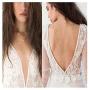 Olbye Rhinestone Crystal Back Necklace Gold Back Drop Necklace Bridal Body Chain Necklace Jewelry for Women and Girls