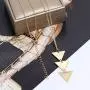 Shegirl Bar Long Necklace Charm Three Triangle Arrow Pendant Necklace Gold Fashion Y-Necklace Jewelry for Women and Girls Gifts