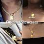 Trendsmax Initial A-Z Letter Pendant Necklace Mens Womens Capital Letter Yellow Gold Plated Stainless Steel Box Chain 22inch