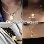 Trendsmax Initial A-Z Letter Pendant Necklace Mens Womens Capital Letter Yellow Gold Plated Stainless Steel Box Chain 22inch