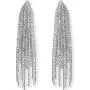 Humble Chic Simulated Diamond Long Earrings for Women - Cubic Zirconia Crystal Statement Dangle Earrings - Hypoallergenic and Safe for Sensitive Ears