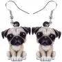 DOWAY Acrylic Siberian Husky/Chihuahua/Beagle/Dachshund/Yorkshire Terrier/Pug Dog Earrings Dangle Drop Fashion Pet Jewelry for Women Girls Kids Charm Gift DOWAY Acrylic Siberian Husky/Chihuahua/Beagle/Dachshund/Yorkshire Terrier/Pug Dog Earrings Dangle Drop Fashion Pet Jewelry for Women Girls Kids Charm Gift