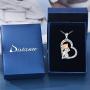 Distance Horse Pendant Necklace for Women Girls 925 Sterling Silver Girls with Horse Gifts for Birthday Christmas