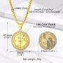 PROSTEEL Stainless Steel Archangel Pendant Necklace for Men Women, Protection Amulet Jewelry, Gold/Silver/Black Tone, 22inch-24inch Adjustable, Come Gift Box