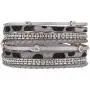 VONRU Leather Cuff Bracelets for Women - Wrap Bracelet Charm Boho Jewelry for Women Handmade Casual Braided Magnetic Bracelet Friendship Gift for Teen Girls (Grey Leopard Crystal Bracelet) VONRU Leather Cuff Bracelets for Women - Wrap Bracelet Charm Boho Jewelry for Women Handmade Casual Braided Magnetic Bracelet Friendship Gift for Teen Girls (Grey Leopard Crystal Bracelet)