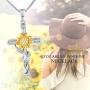 SNZM Sunflower Necklace for Women Girlfriend, You are My Sunshine Jewelry Gifts for Christmas Birthday