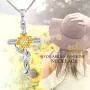 SNZM Sunflower Necklace for Women Girlfriend, You are My Sunshine Jewelry Gifts for Christmas Birthday