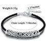 SA SILVERAGE 925 Sterling Silver Ancient Coins Bracelets for Women Leather Warp Bracelet