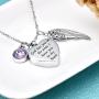 Cat Eye Jewels Memorial Cremation Urn Necklace Keepsake Angel Wing Heart Pendant Ash Holder Necklaces for Ashes for Men Women with Funnel Kit