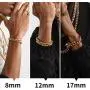 ChainsHouse Stainless Steel Franco Link Bracelet, 8mm/12mm/17mm Width, 7.5''/8.3''/9'', 18K Gold Plated Chain Wrist Bracelets for Men Women, Send Gift Box ChainsHouse Stainless Steel Franco Link Bracelet, 8mm/12mm/17mm Width, 7.5''/8.3''/9'', 18K Gold Plated Chain Wrist Bracelets for Men Women, Send Gift Box