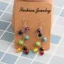 WUSUANED 7 Chakra Healing Energy Balancing Long Dangle Hook Earrings Yoga Jewelry Meditation Gift for Women Girls
