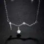 VIKI LYNN 925 Sterling Silver Created Opal Zodiac Necklace