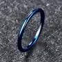 Cloyo 2mm Silver/Black/Blue Wedding Bands for Men Women Classic Domed Tungsten Ring Stackable Promise Band Comfort Fit Size 6-12 Cloyo 2mm Silver/Black/Blue Wedding Bands for Men Women Classic Domed Tungsten Ring Stackable Promise Band Comfort Fit Size 6-12