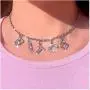 FONJOSN Charm Women Flashing Crystal Letter Necklace Fashion Clavicle Chain Angel Necklace Rhinestone Short Pendant Necklaces Jewelry