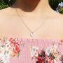 Awanka Butterfly Necklaces Dainty Choker Necklace Butterfly Pendant Necklace Chain Tiny Minimalist Jewelry Gift for Women Teen and Girls (Gold)