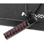 HZMAN Mens 18k Gold Plated Iced Out Cigarette Holder Stainless Steel CZ Pendant Hip Hop Necklace
