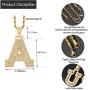 Asluco Initial Letter Pendant Necklace,14K Gold/White Gold Plated Iced Out Cubic Zirconia A-Z Alphabet Pendant Long Chain Necklace Custom Name Jewelry for Women Men Teen Girls
