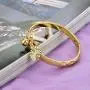 COCO Park New Children Jewelry 18k Gold Plated Cuff Bracelet Heart Bell Charm Pendant Bangle 5 3/8 Inch COCO Park New Children Jewelry 18k Gold Plated Cuff Bracelet Heart Bell Charm Pendant Bangle 5 3/8 Inch