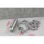 Valyria Memorial Jewelry Mens Stainless Steel Waterproof Bullet Urn Pendant Necklace