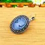 Lady Queen Cameo Jewelry Sets Vintage Look Necklace Earrings Bracelet Antique Silver Plated Fashion Jewelry