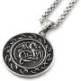 GUNGNEER Stainless Steel Triquetra Celtic Knot Dragon Pendant Necklace Keel Chain Power Protection Irish Jewelry