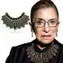 AOBOCO Ruth Bader Ginsburg Enamel Pin Notorious RBG Pin S925 Sterling Silver