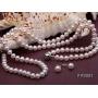 JYX Pearl White Freshwater Pearl Necklace Bracelet and Earrings Set Pearl Jewellery Set AA + 5-6mm