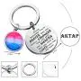 AKTAP LGBT Rainbow Gay & Lesbian Pride Keychain Pansexual Gifts Transgender Pride Jewelry Always Remember You’re Braver Than You Believed for Bisexual Pride