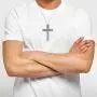 LeCalla Sterling Silver Jewelry Light-Weight Cross Religious Pendant with Cable Chain for Men LeCalla Sterling Silver Jewelry Light-Weight Cross Religious Pendant with Cable Chain for Men