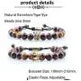 GVUSMIL 8mm Crown Lava Rock Stone Essential Oil Diffuser Bracelet Braided Rope Stone Yoga Beads Bracelets for Men Women GVUSMIL 8mm Crown Lava Rock Stone Essential Oil Diffuser Bracelet Braided Rope Stone Yoga Beads Bracelets for Men Women