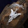 Lord of The Rings Arwen Evenstar Pendant Necklace Jewelry (925 Sterling Silver Inlay With 5A Cubic-Zirconia)