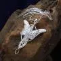 Lord of The Rings Arwen Evenstar Pendant Necklace Jewelry (925 Sterling Silver Inlay With 5A Cubic-Zirconia)