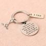 FUSTMW Ice Hockey Keychain Gifts Hockey Team Keychain Hockey Player Inspiration Gifts Ice Hockey Senior Gift for Boys Girls Ice Hockey Gift