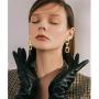 DAMLENG Fashion Unique Lightweight Long Resin Acrylic Gold Silver Chain Link Dangle Drop Earrings for Women Girls Statement Geometric Jewelry Gifts