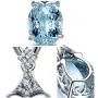 wassana Romantic Natural Women Silver Necklace Aquamarine Pendant Jewelry wassana Romantic Natural Women Silver Necklace Aquamarine Pendant Jewelry