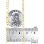 Nuragold 14k Yellow Gold Solid 4mm Figaro Chain Link Diamond Cut Pave Two Tone Pendant Necklace, Mens Womens Lobster Lock 16'' 18'' 20'' 22'' 24'' 26'' 28'' 30'' Nuragold 14k Yellow Gold Solid 4mm Figaro Chain Link Diamond Cut Pave Two Tone Pendant Necklace, Mens Womens Lobster Lock 16'' 18'' 20'' 22'' 24'' 26'' 28'' 30''