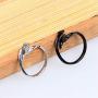 Punk Angel Devil Wings Rings Retro Dragon Arrow Open Rings Adjustable for Women Girls Fashion Couple Index Finger Rings Jewelry(White)