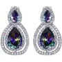 BriLove Womens Wedding Bridal Cubic Zirconia Teardrop Hollow Infinity Figure 8 Clip-On Dangle Earrings BriLove Womens Wedding Bridal Cubic Zirconia Teardrop Hollow Infinity Figure 8 Clip-On Dangle Earrings
