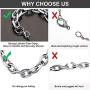 ChainsHouse Men Women Chain Rolo Necklace,3mm/5mm/7mm/9mm/12mm Wide Stainless Steel/Black Metal/18K Gold Plated Cable Link Necklace, 18''-30'' Length-with Gift Box