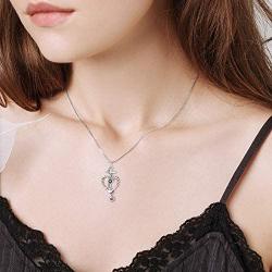 Sterling Silver Anchor Pendant Sailor Necklace Navy Nautical Pirate Jewelry Faith Hope Love Heart Gift for Women