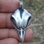 Crow Raven Skull Gothic Magic Spirit Bellatrix Lestrange Vintage Halloween Jewelry Wiccan Wicca Pagan Magic Wizard Mens Pendant Necklace Protection Amulet Wealth Money Charm Safe Travel Talisman