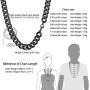 PROSTEEL Stainless Steel Cuban Chain Necklace for Men/Women, Gold/Black/Silver Tone, W:3mm/6mm/9mm/12mm, L:14''/18''/20''/22''/24''/26''/28''/30'', Come Gift Box