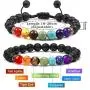 WAINIS 2-14 Pcs Men Women 8mm Lava Rock 7 Chakra Aromatherapy Essential Oil Diffuser Bracelet Elastic Natural Stone Yoga Beads Bracelet WAINIS 2-14 Pcs Men Women 8mm Lava Rock 7 Chakra Aromatherapy Essential Oil Diffuser Bracelet Elastic Natural Stone Yoga Beads Bracelet