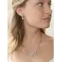 Mariell Rose Gold Multi-Shaped Cubic Zirconia Necklace & Earring Wedding Jewelry Set for Women and Brides Mariell Rose Gold Multi-Shaped Cubic Zirconia Necklace & Earring Wedding Jewelry Set for Women and Brides