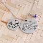 Luvalti “She Believed She Could So She Did” Round Pendant Necklace - Motivational Jewelry Gift - Family and Friends Jewelry
